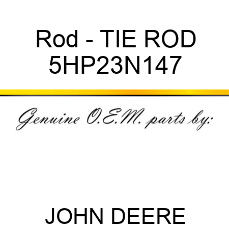 Rod - TIE ROD 5HP23N147