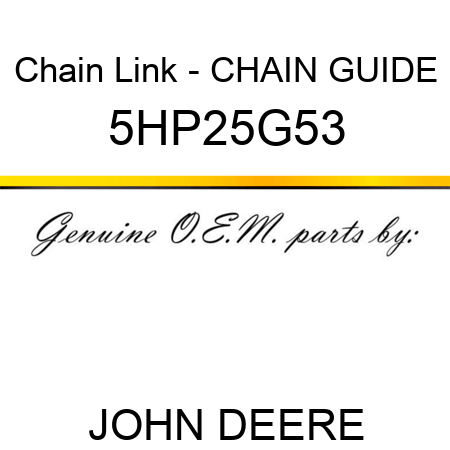Chain Link - CHAIN GUIDE 5HP25G53