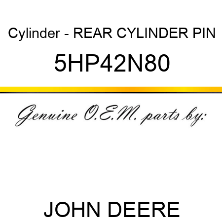 Cylinder - REAR CYLINDER PIN 5HP42N80