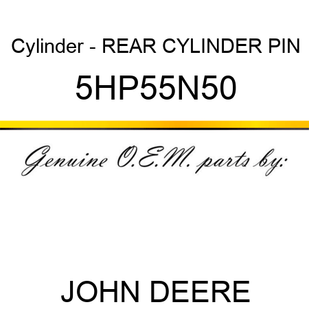Cylinder - REAR CYLINDER PIN 5HP55N50