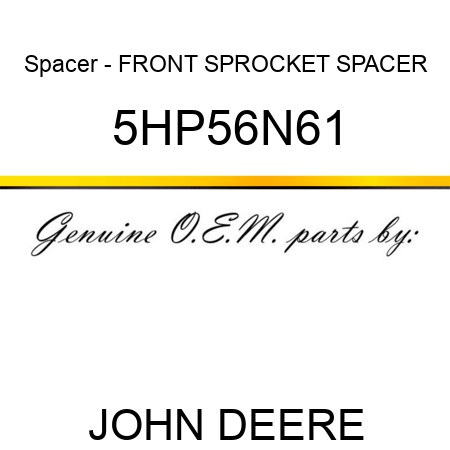 Spacer - FRONT SPROCKET SPACER 5HP56N61