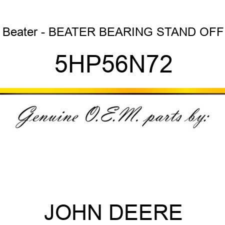 Beater - BEATER BEARING STAND OFF 5HP56N72