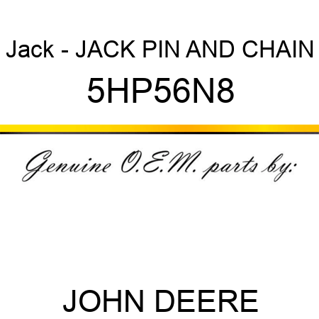 Jack - JACK PIN AND CHAIN 5HP56N8