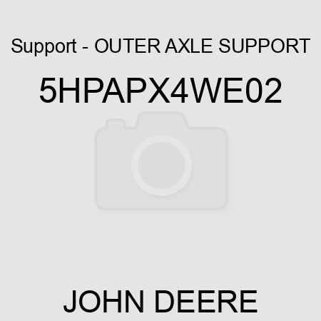 Support - OUTER AXLE SUPPORT 5HPAPX4WE02