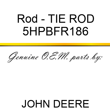 Rod - TIE ROD 5HPBFR186