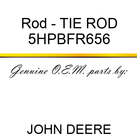 Rod - TIE ROD 5HPBFR656