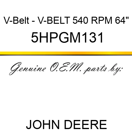 V-Belt - V-BELT, 540 RPM, 64