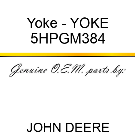 Yoke - YOKE 5HPGM384