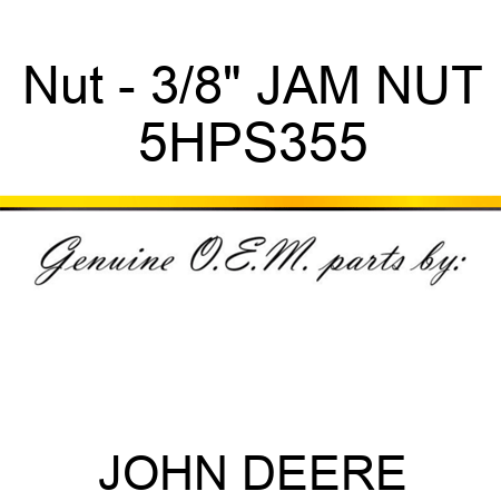 Nut - 3/8