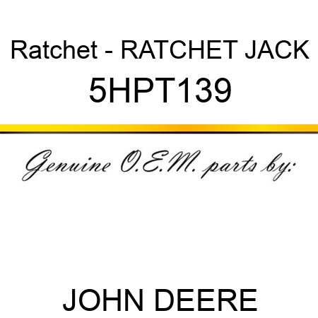 Ratchet - RATCHET JACK 5HPT139