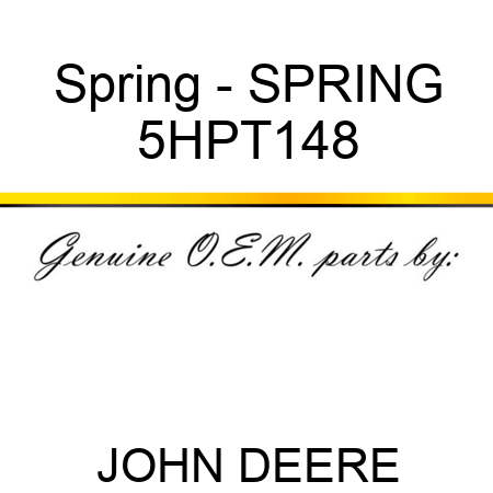 Spring - SPRING 5HPT148