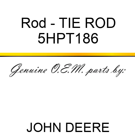 Rod - TIE ROD 5HPT186