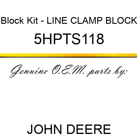 Block Kit - LINE CLAMP BLOCK 5HPTS118