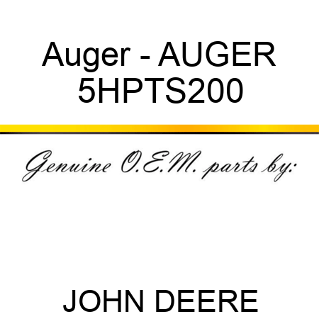Auger - AUGER 5HPTS200