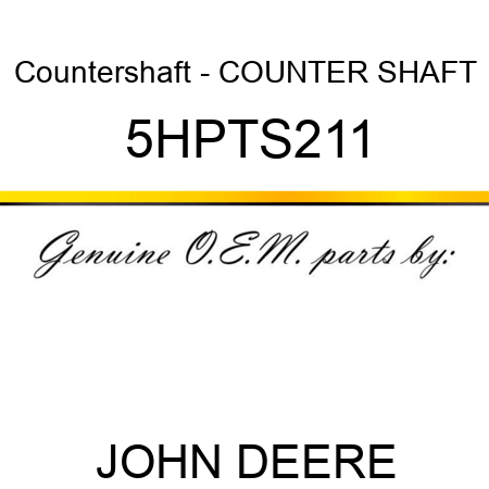 Countershaft - COUNTER SHAFT 5HPTS211