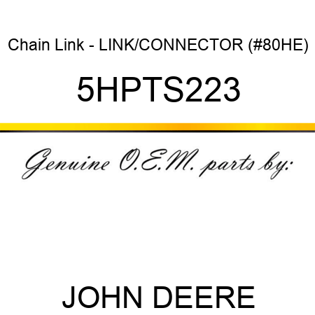 Chain Link - LINK/CONNECTOR (#80HE) 5HPTS223