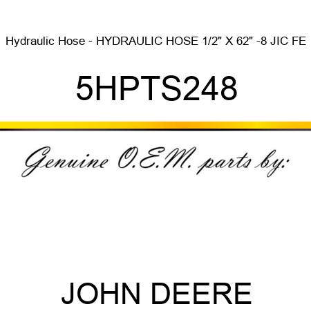 Hydraulic Hose - HYDRAULIC HOSE 1/2
