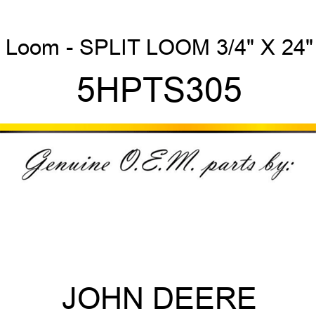 Loom - SPLIT LOOM 3/4