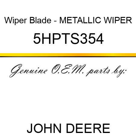 Wiper Blade - METALLIC WIPER 5HPTS354