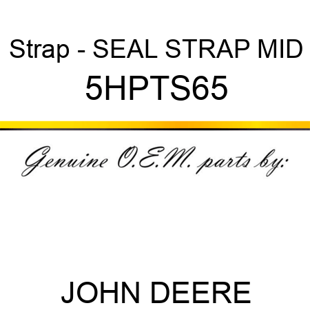 Strap - SEAL STRAP MID 5HPTS65