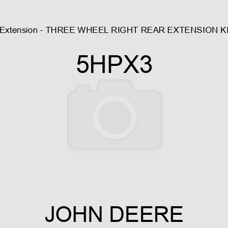 Extension - THREE WHEEL RIGHT REAR EXTENSION KI 5HPX3