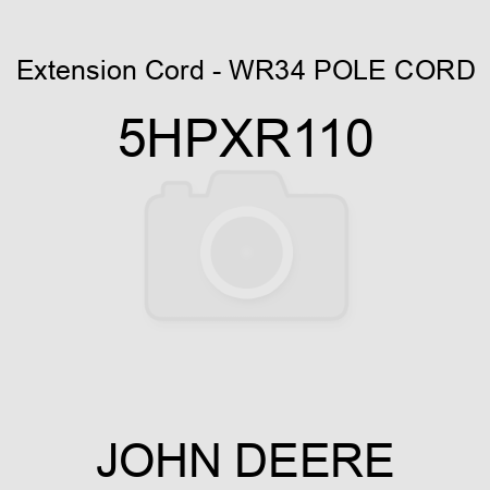 Extension Cord - WR34 POLE CORD 5HPXR110
