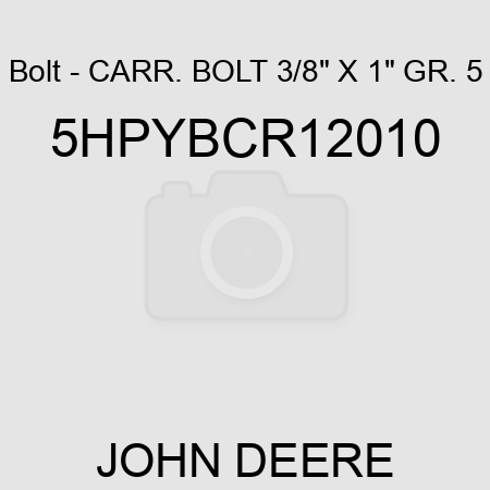 Bolt - CARR. BOLT, 3/8