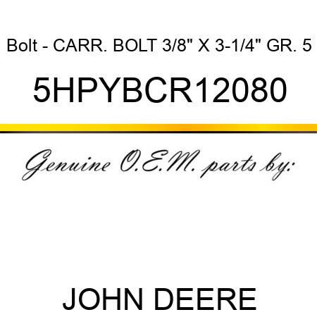 Bolt - CARR. BOLT, 3/8