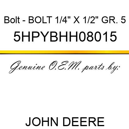 Bolt - BOLT, 1/4