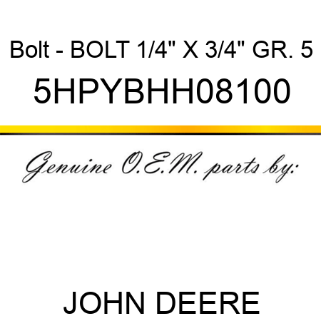 Bolt - BOLT, 1/4