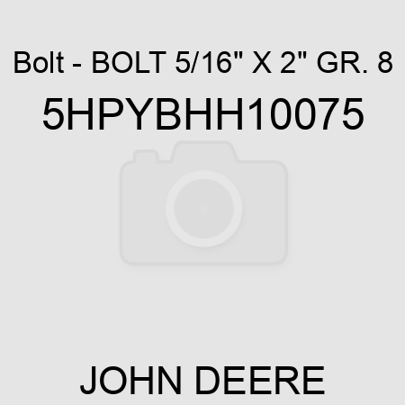Bolt - BOLT, 5/16