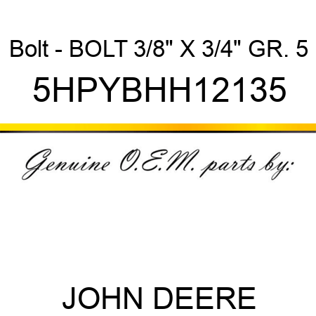 Bolt - BOLT, 3/8
