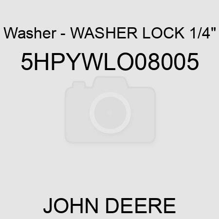 Washer - WASHER, LOCK, 1/4