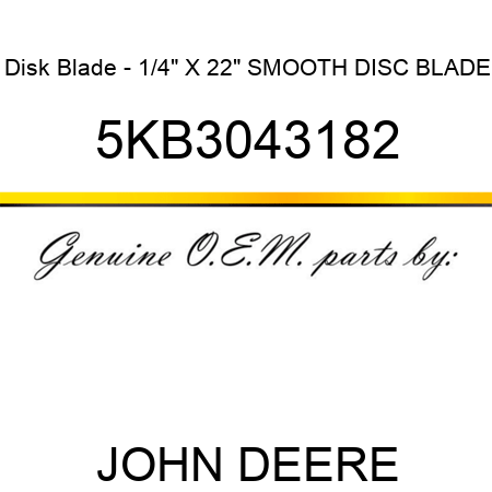 Disk Blade - 1/4