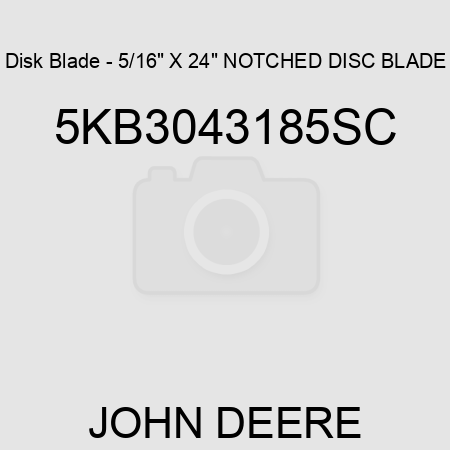 Disk Blade - 5/16