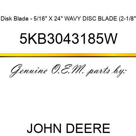 Disk Blade - 5/16