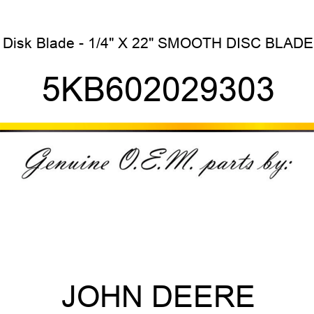 Disk Blade - 1/4