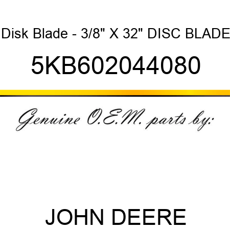 Disk Blade - 3/8