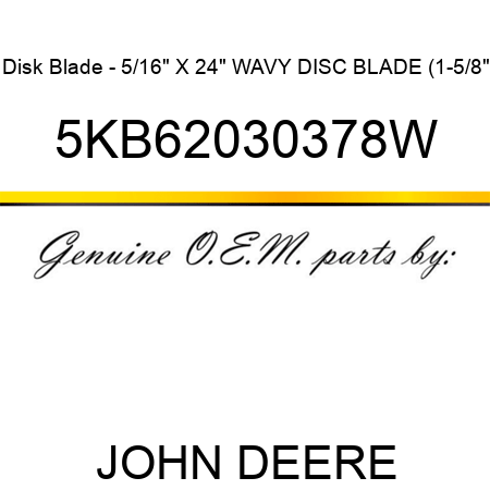 Disk Blade - 5/16