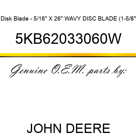 Disk Blade - 5/16