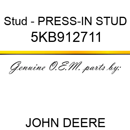 Stud - PRESS-IN STUD 5KB912711