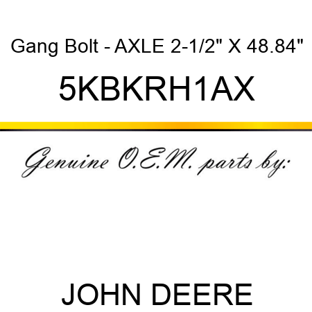 Gang Bolt - AXLE 2-1/2