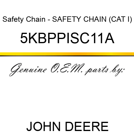 Safety Chain - SAFETY CHAIN (CAT I) 5KBPPISC11A
