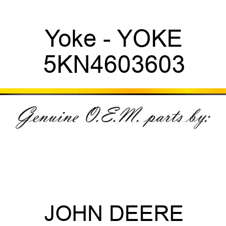 Yoke - YOKE 5KN4603603