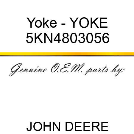 Yoke - YOKE 5KN4803056