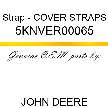 Strap - COVER STRAPS 5KNVER00065