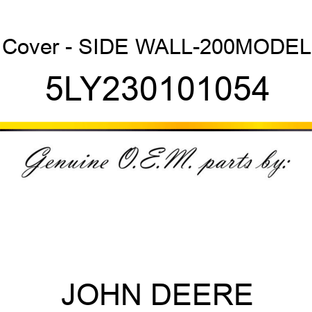 Cover - SIDE WALL-200MODEL 5LY230101054
