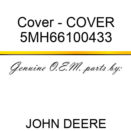 Cover - COVER 5MH66100433