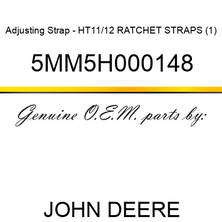 Adjusting Strap - HT11/12 RATCHET STRAPS (1) 5MM5H000148