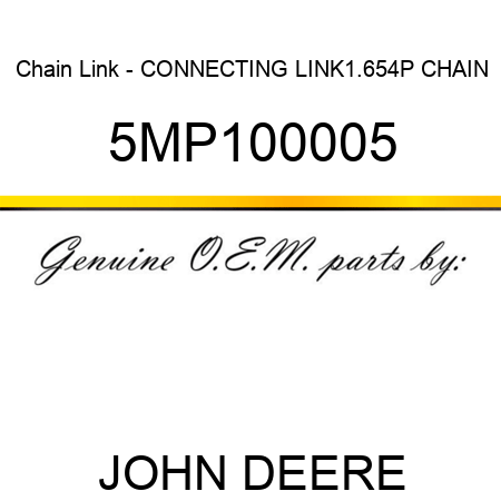 Chain Link - CONNECTING LINK,1.654P CHAIN 5MP100005